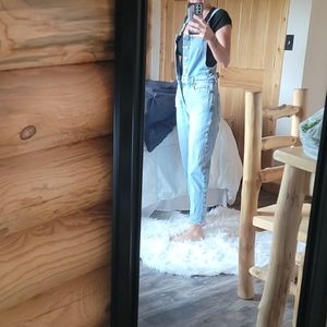 Free People denim overalls